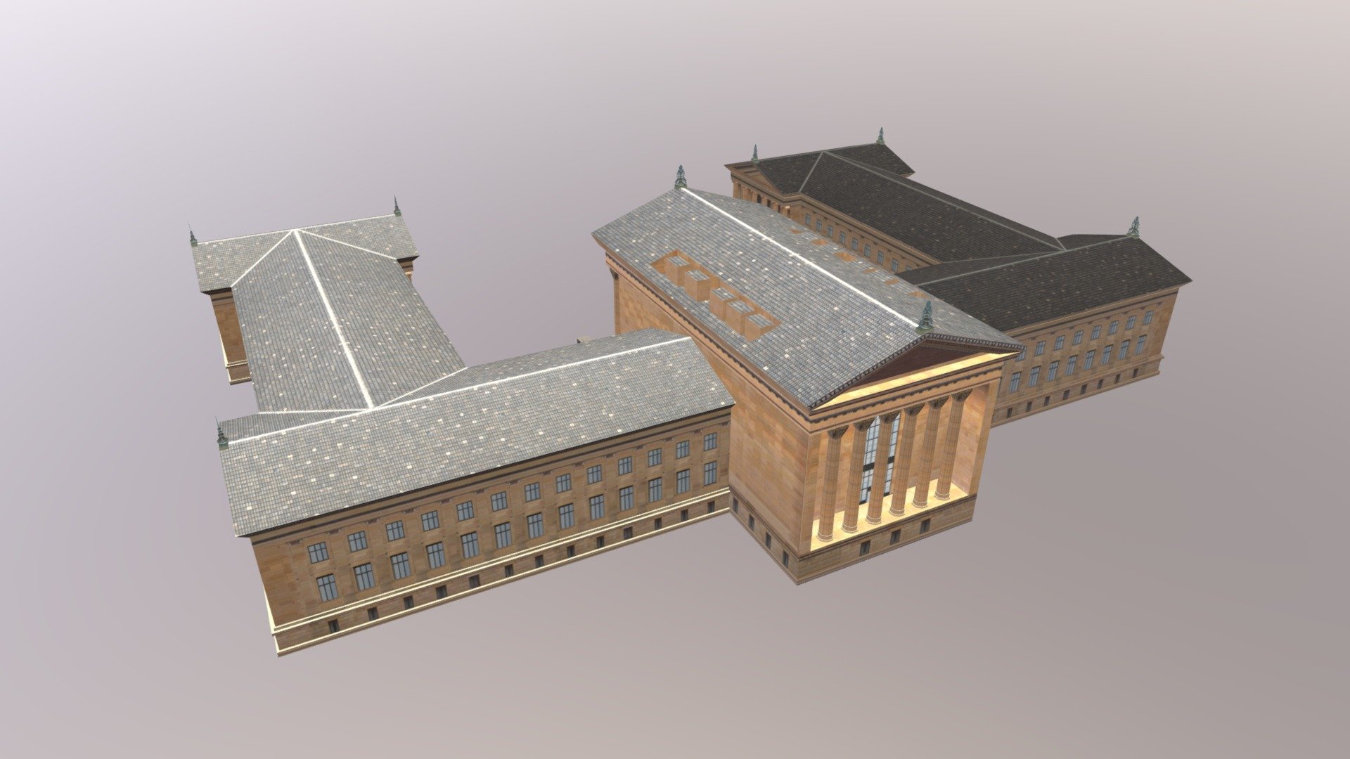 The Philadelphia Museum of Art 3d model