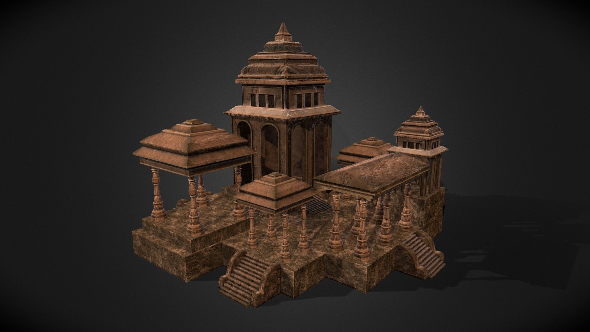 Temple 3d model