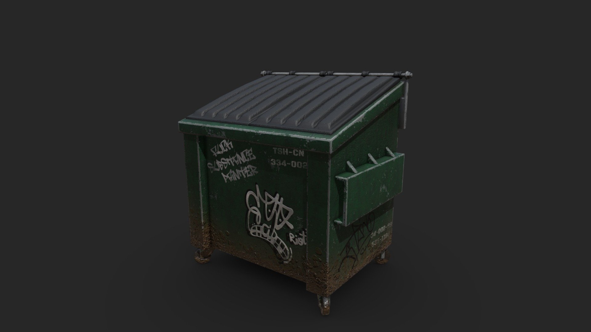 trash can 3d model