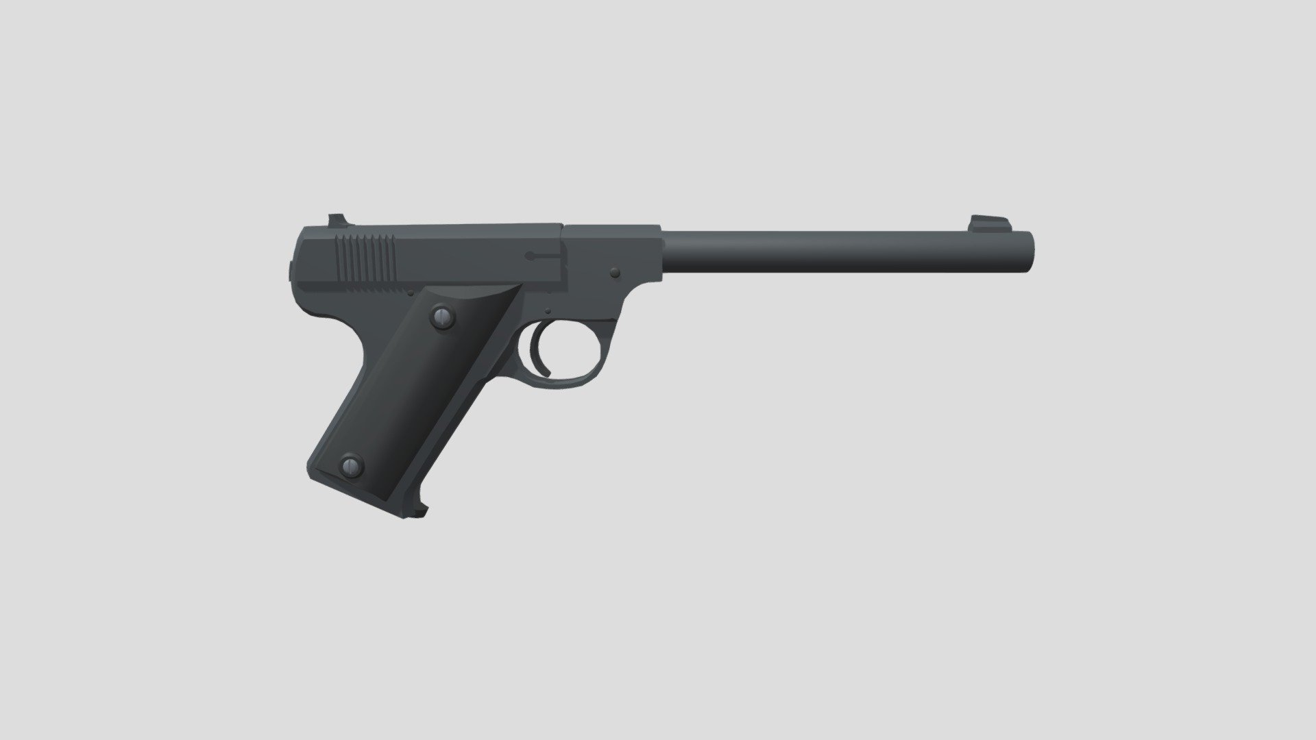 Hi-Standard Model B .22LR 3d model