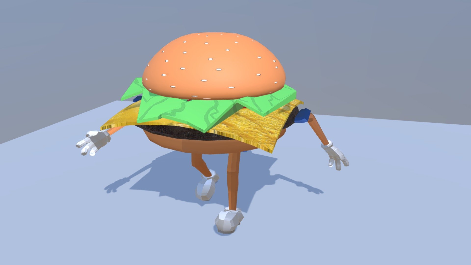 Burger Walk 3d model