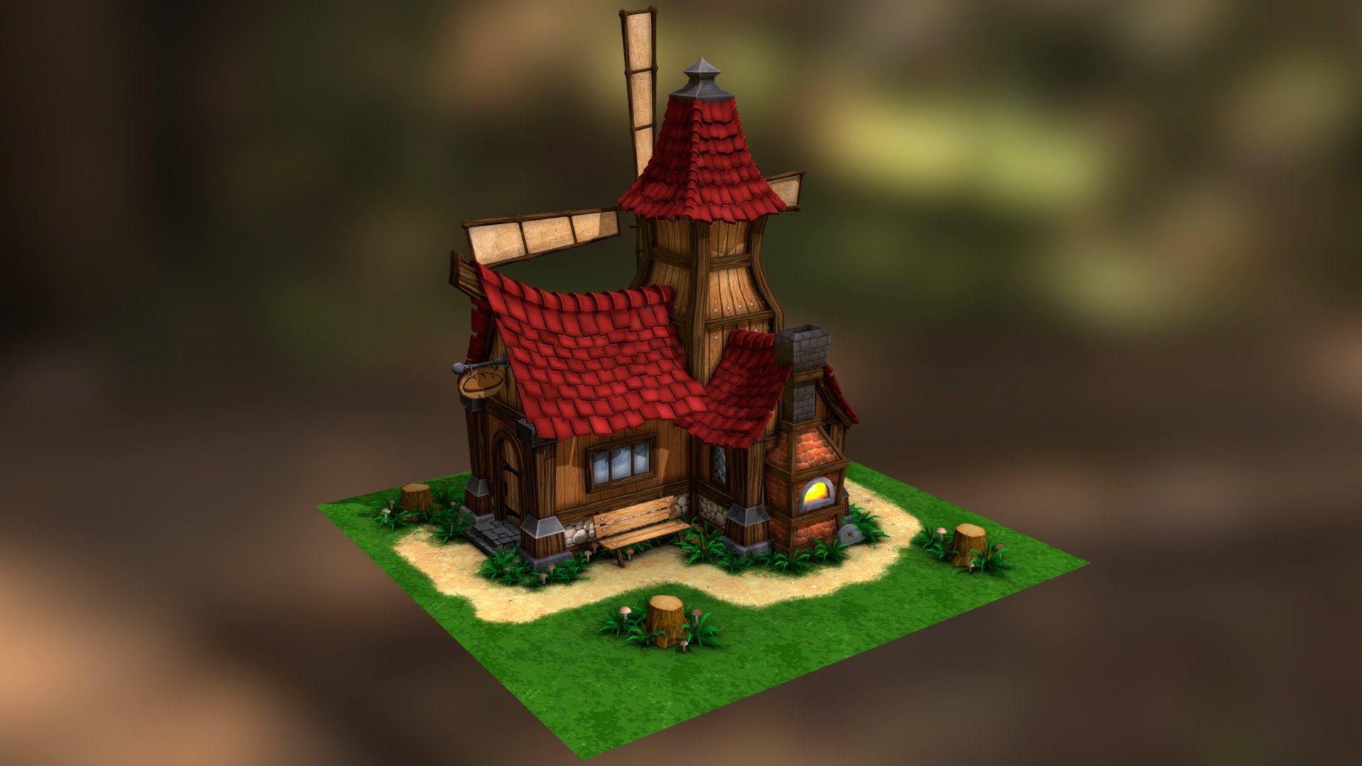 Windmill 3d model