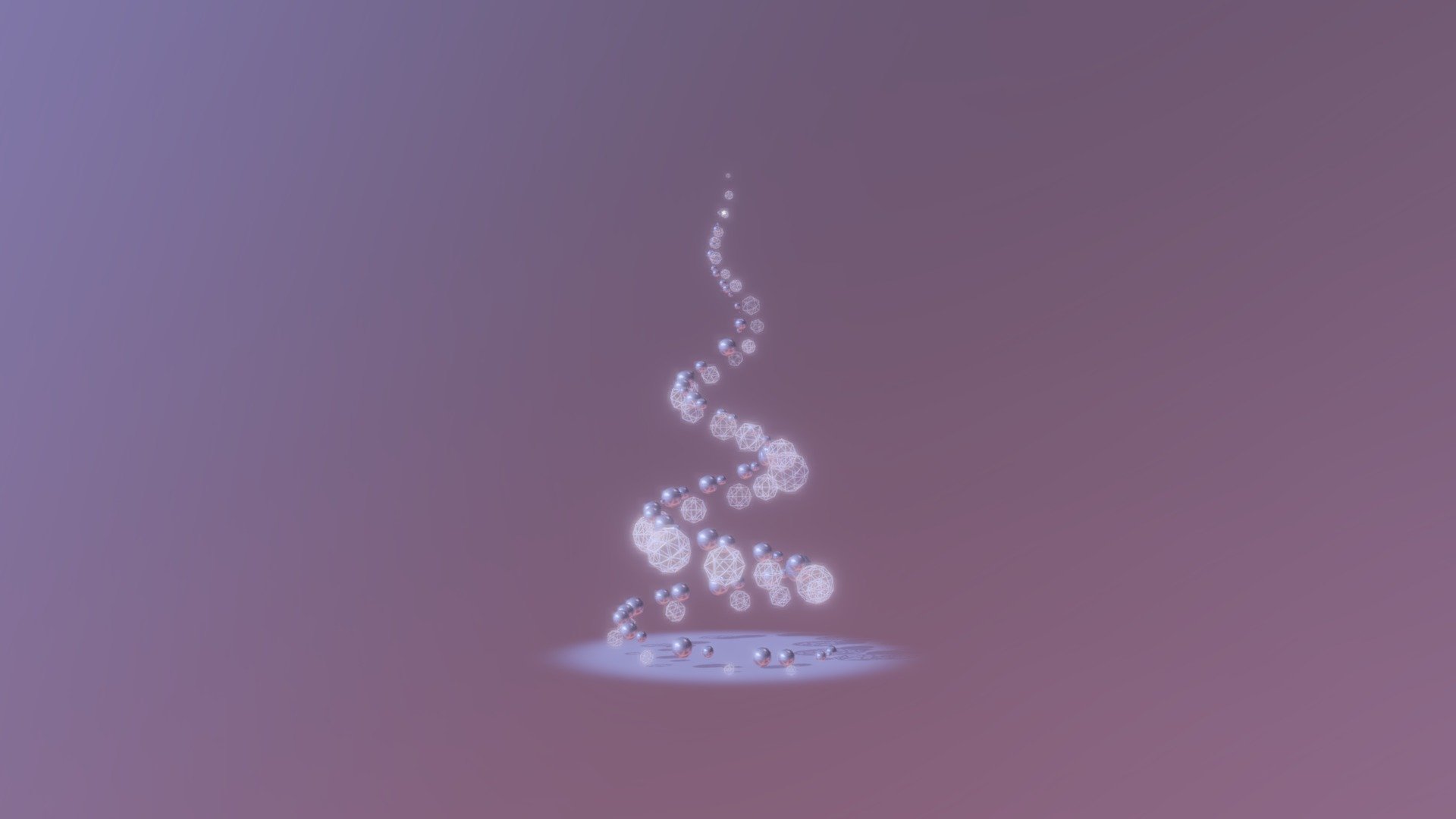 MODERN SPIRAL CHRISTMAS TREE LIGHTING ANIMATED 3d model