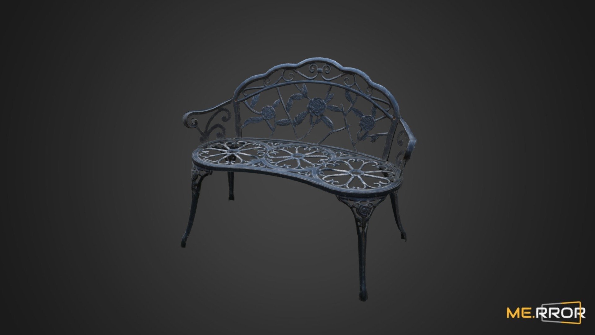 [Game-Ready] Steel Chair2 3d model