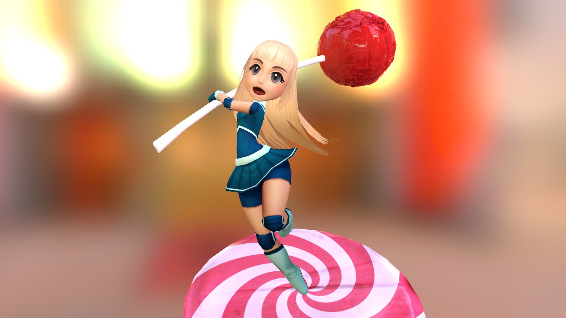 Candy Warrior 3d model