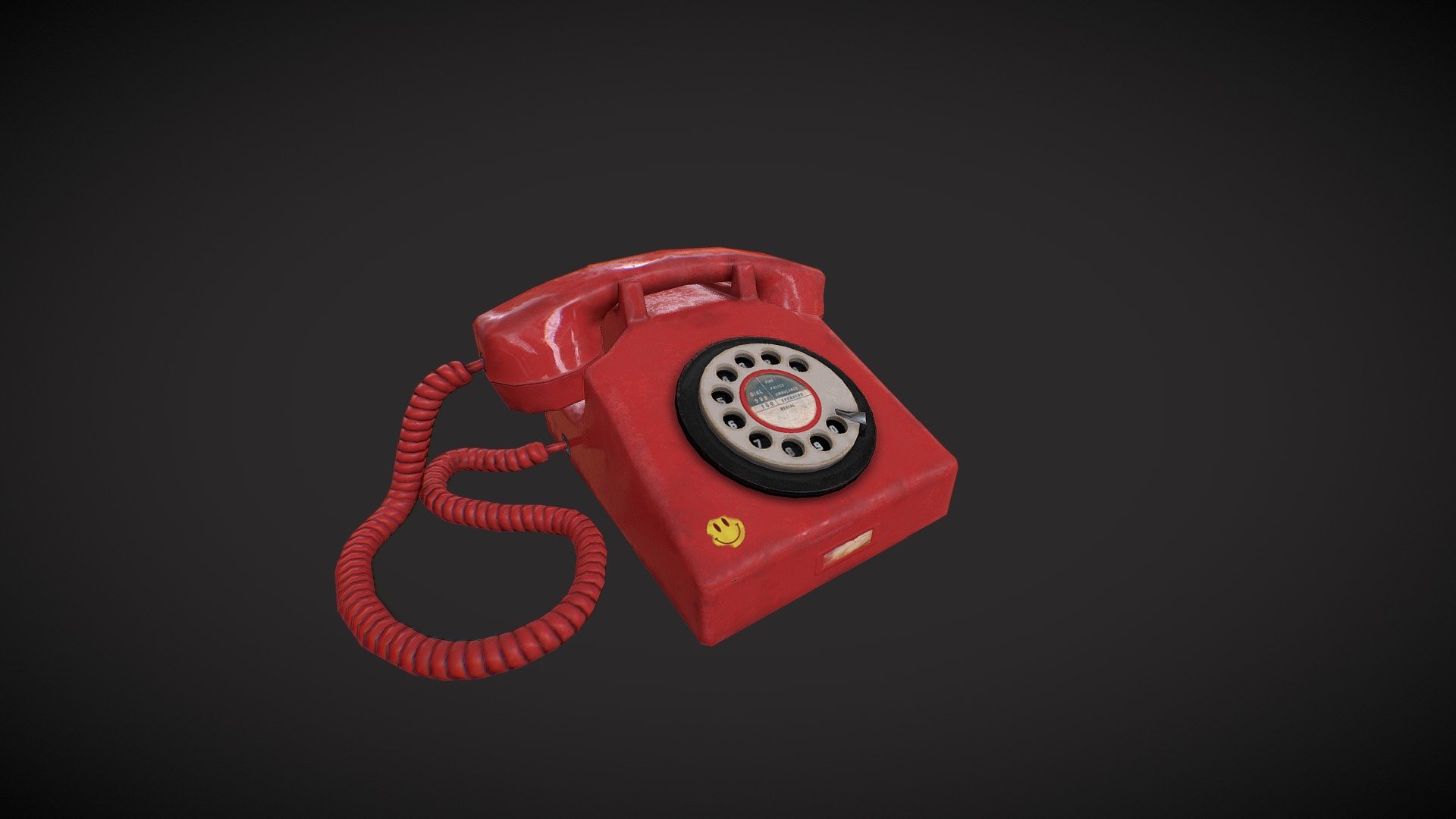 Retro Phone 3d model