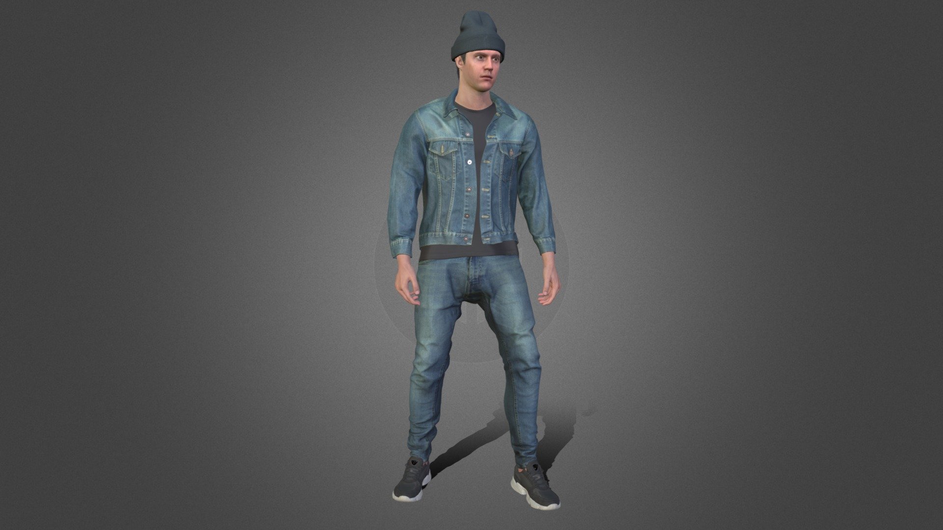 Man in Autumn Outfit 7 3d model