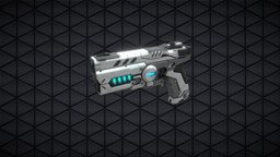 Sci-fi hand gun pistol 001