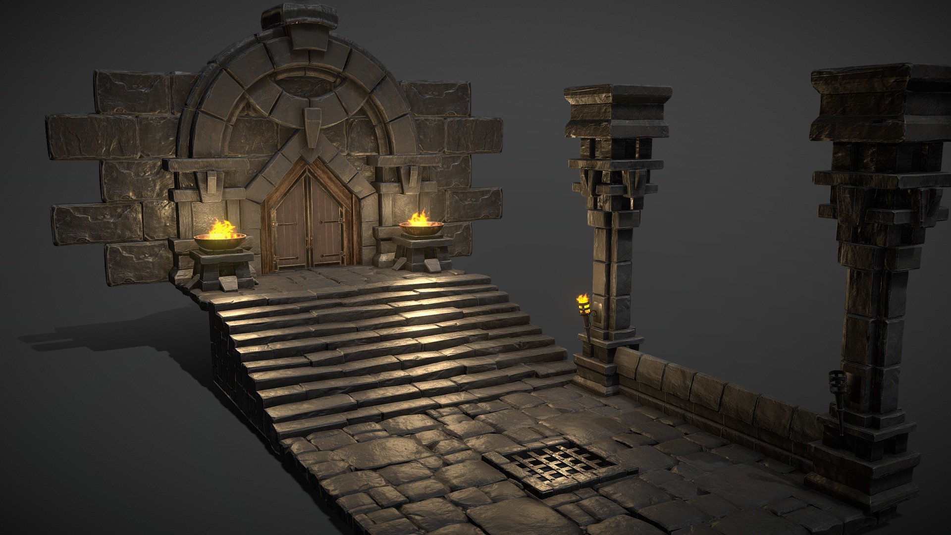 Dungeon | In Game 3d model