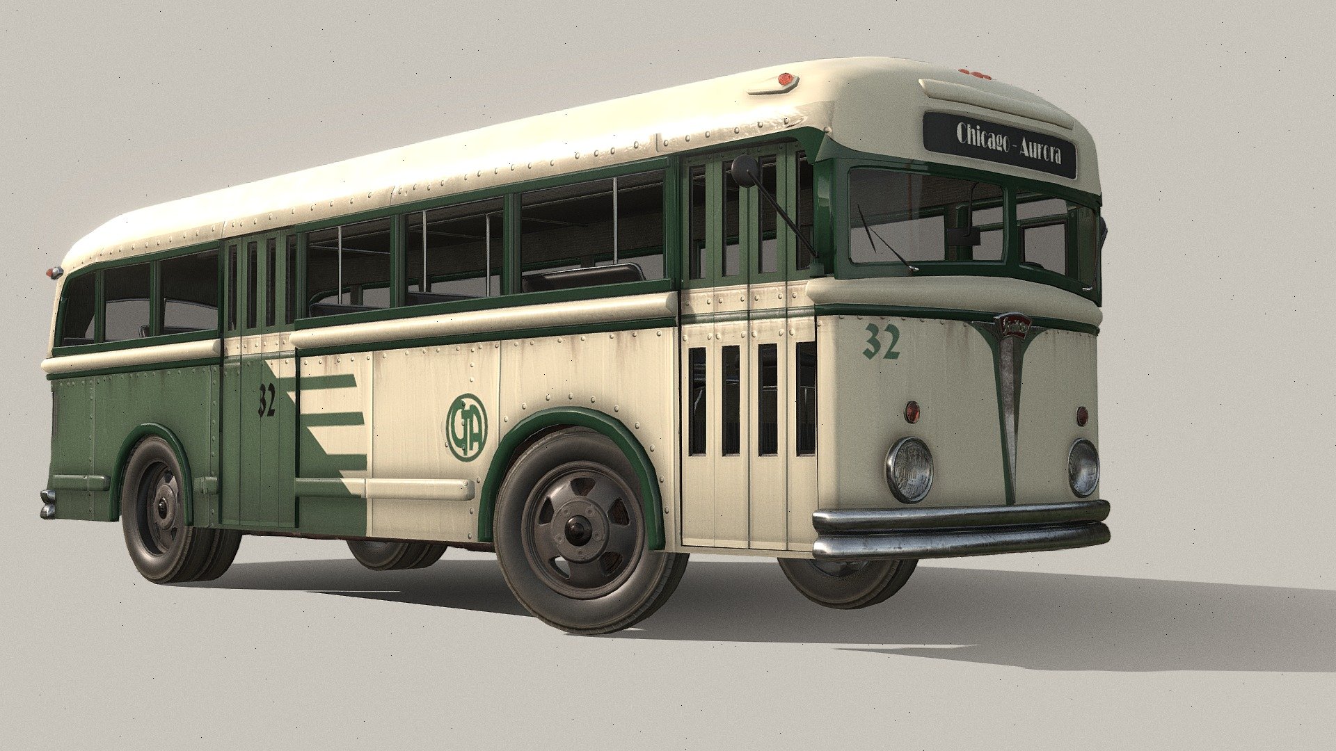 1940s City Bus/Coach (based on White Motor Co.) 3d model