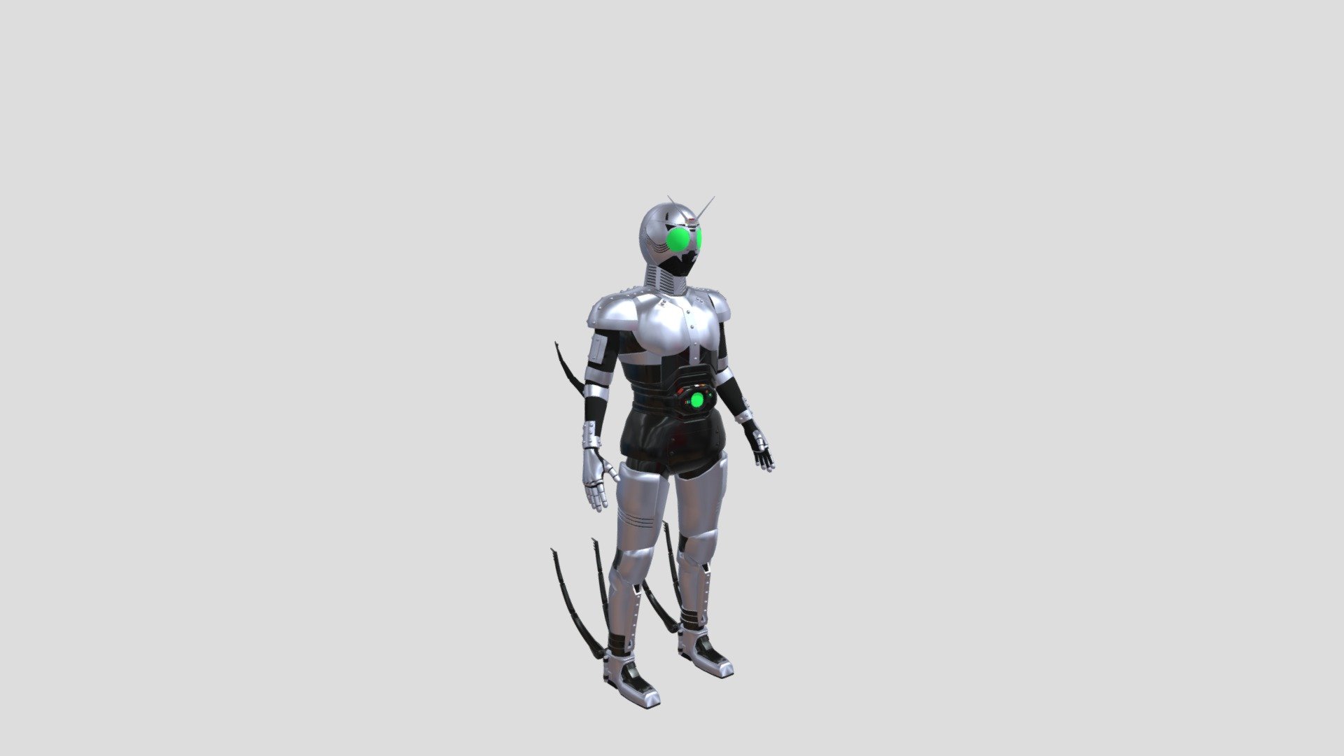 Shadow Moon Character from Kamen Rider Black 3d model