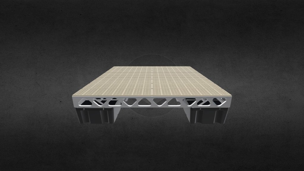 8x8 Complete Floating Dock Kit 3d model