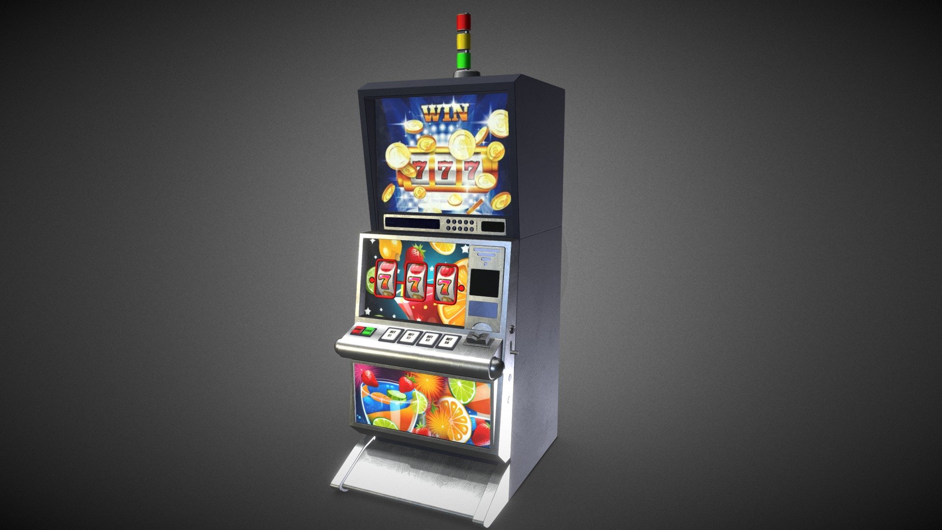 slot machine 3d model