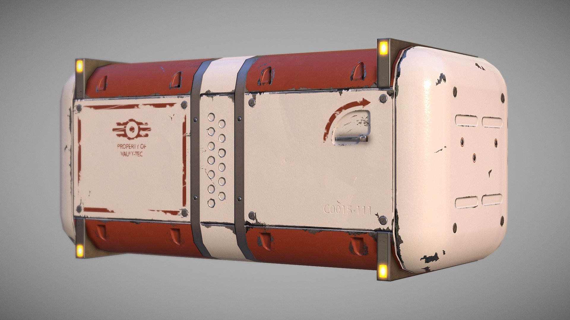 Fallout 4 Vault-Tec Storage Crate 3d model