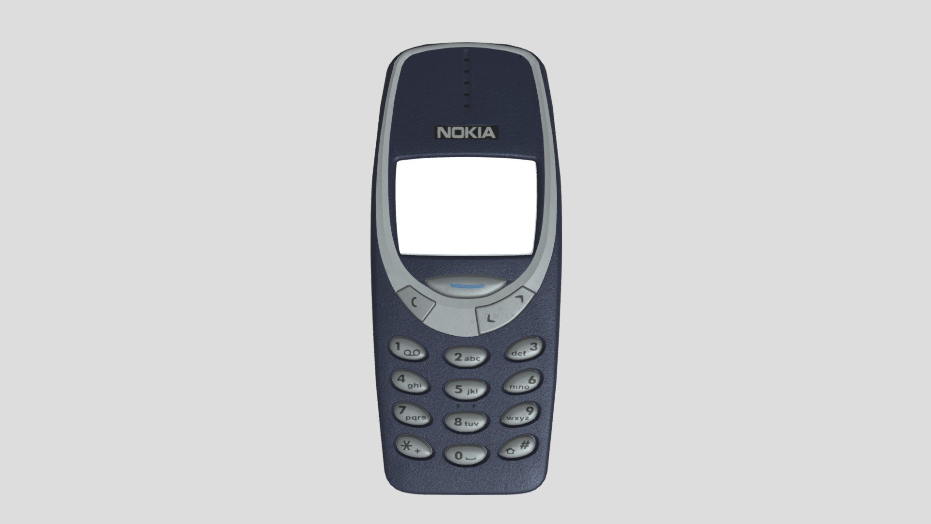 Nokia old version Nokia 3310 senior phone 3d model