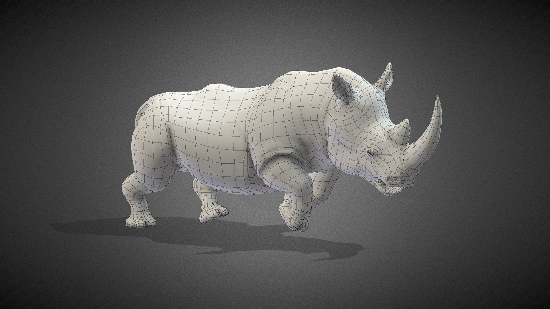 Rhinoceros Base Mesh 3d model