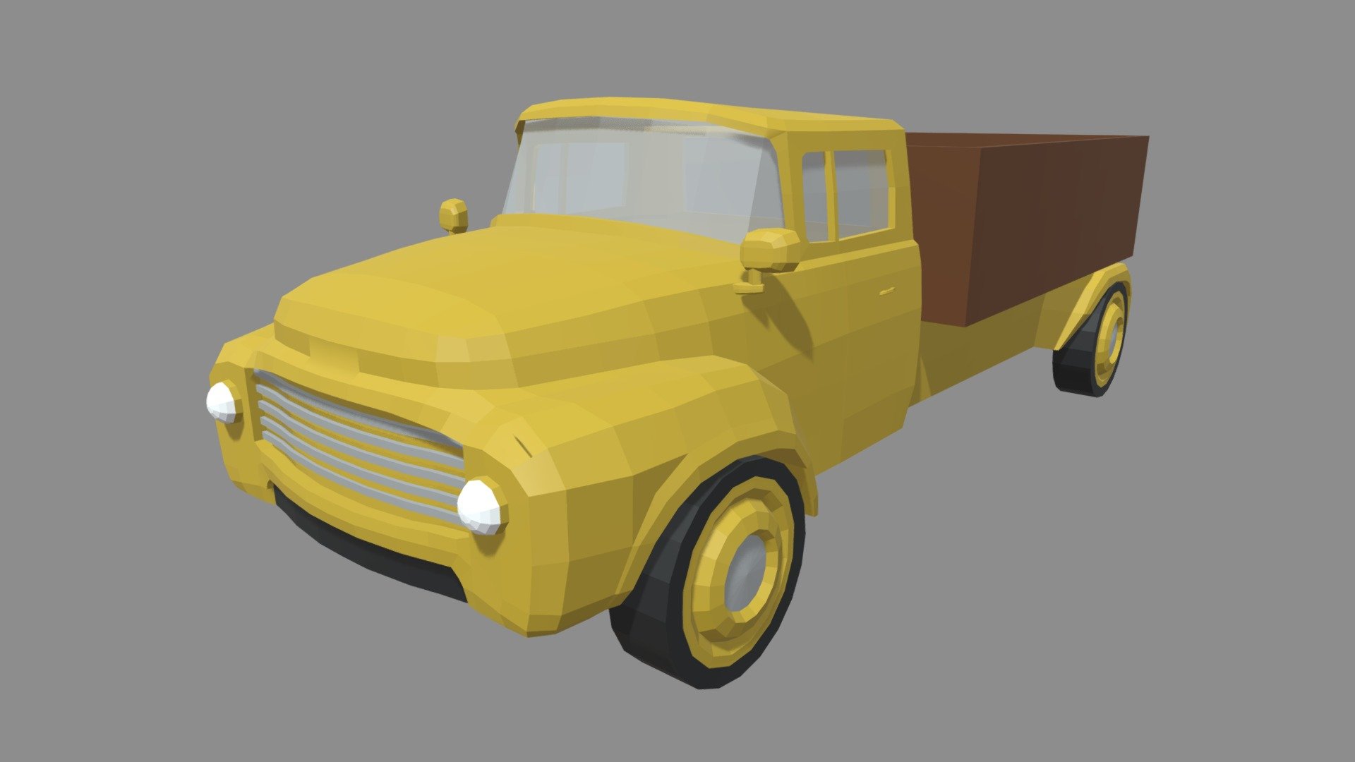 Low Poly Truck 01 3d model