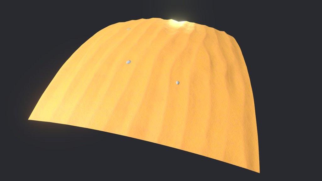 Stylized dunes/sand material 3d model