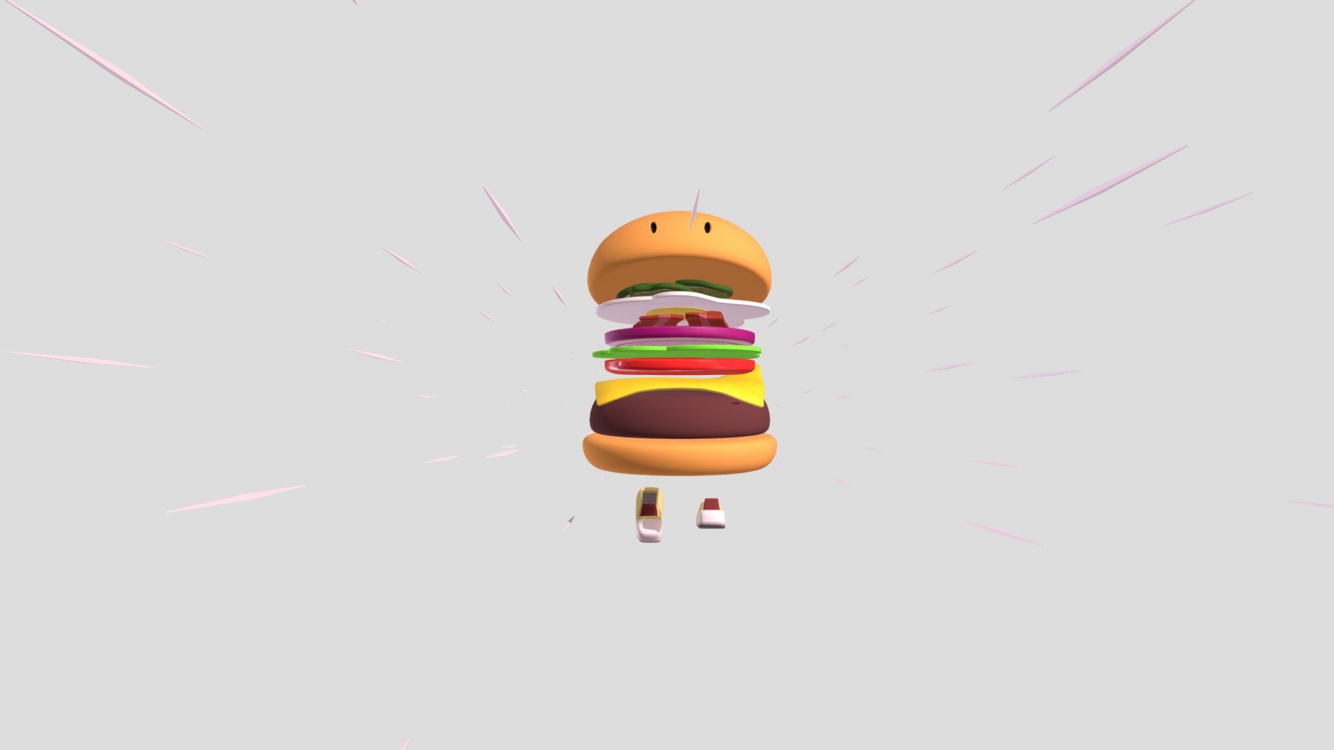 Hamburger 3d model