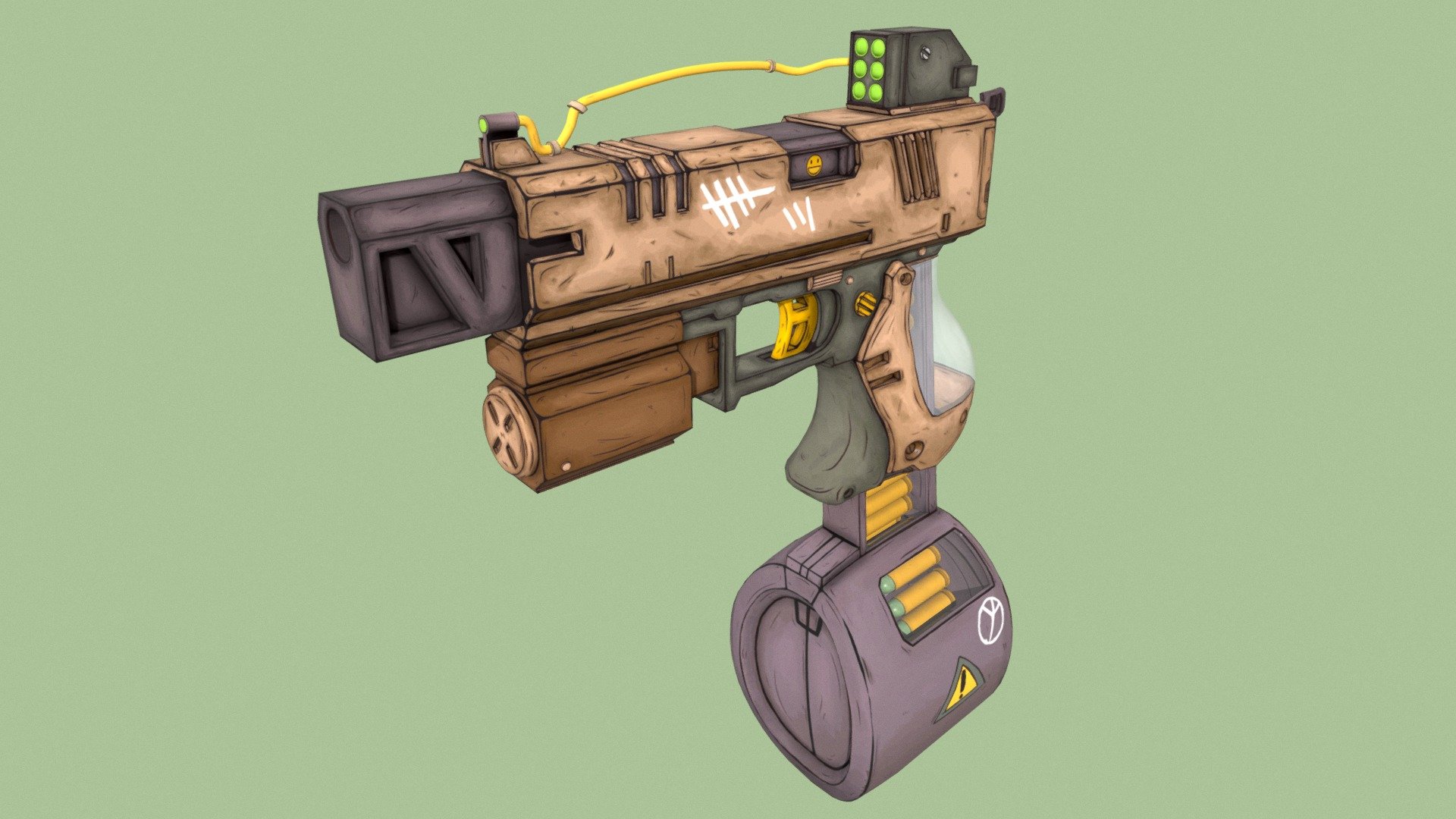 Tony_Gun 3d model