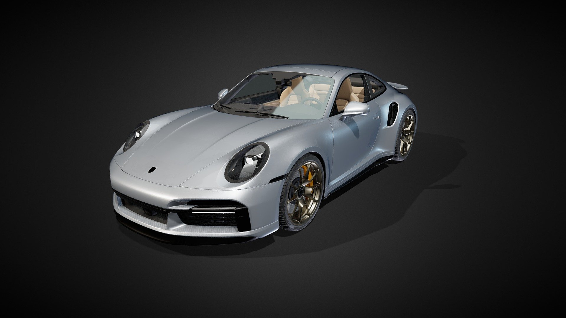 Porsche Carrera 911 Turbo S 992 3d model