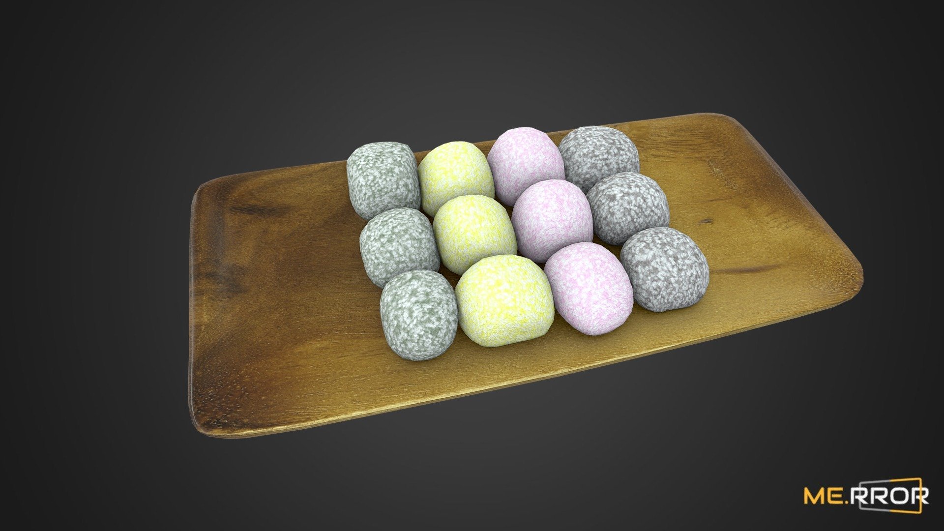 [Game-Ready] Korean Rice Cake Gyeongdan 4 3d model