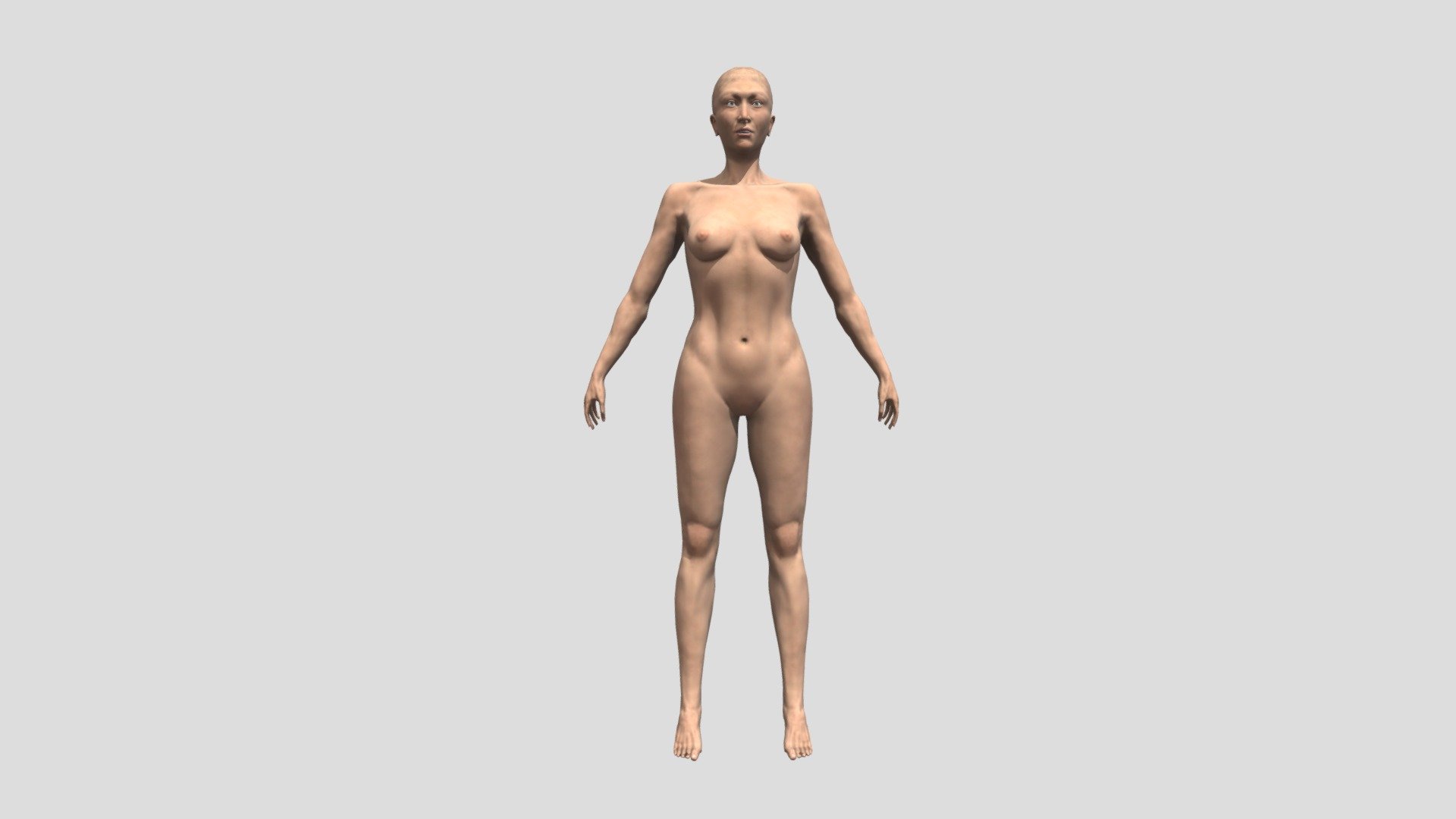 Body from Girl in Hoodie 3d model