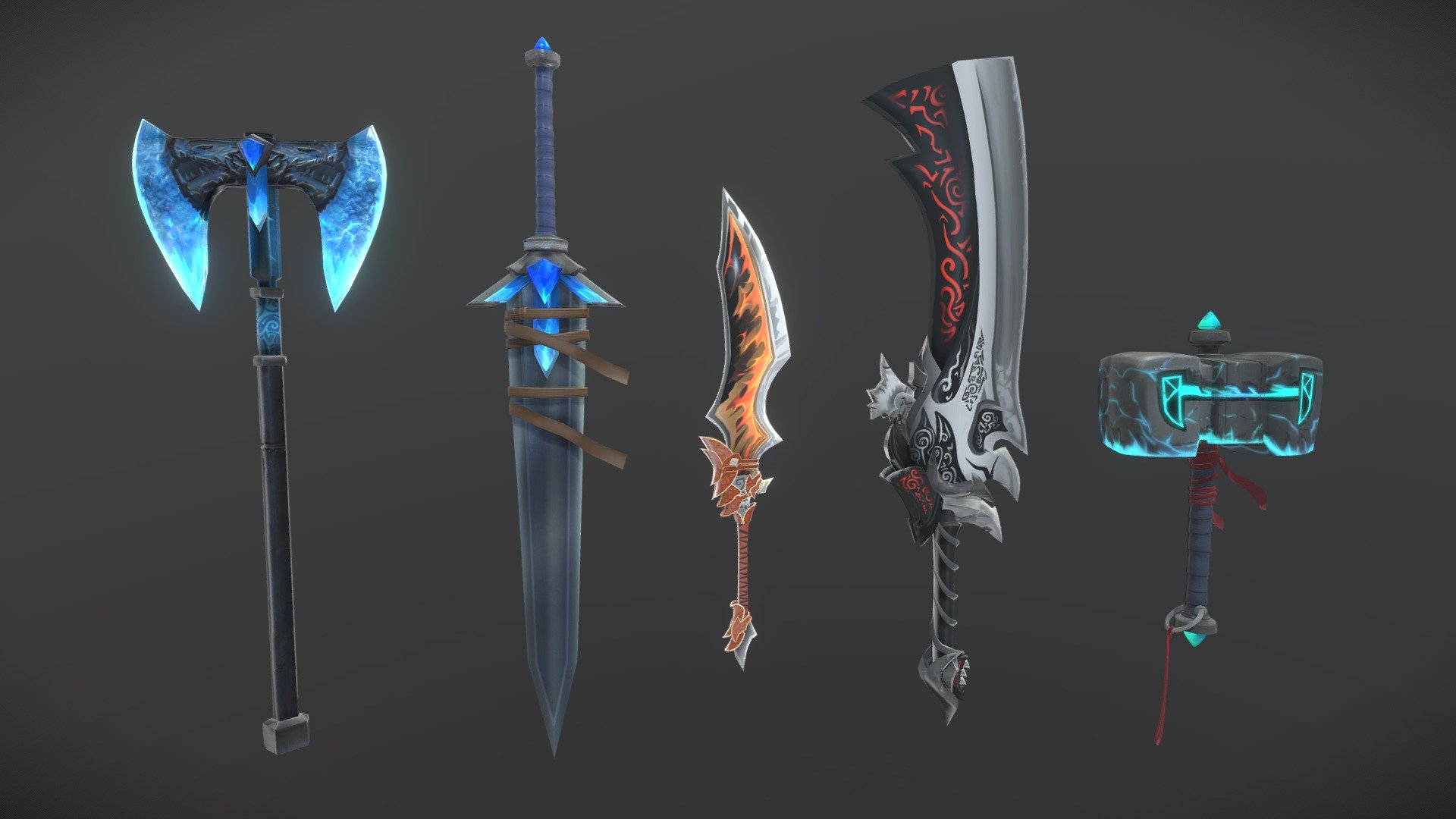 Artorian Fantasy Weapon Pack V1 3d model