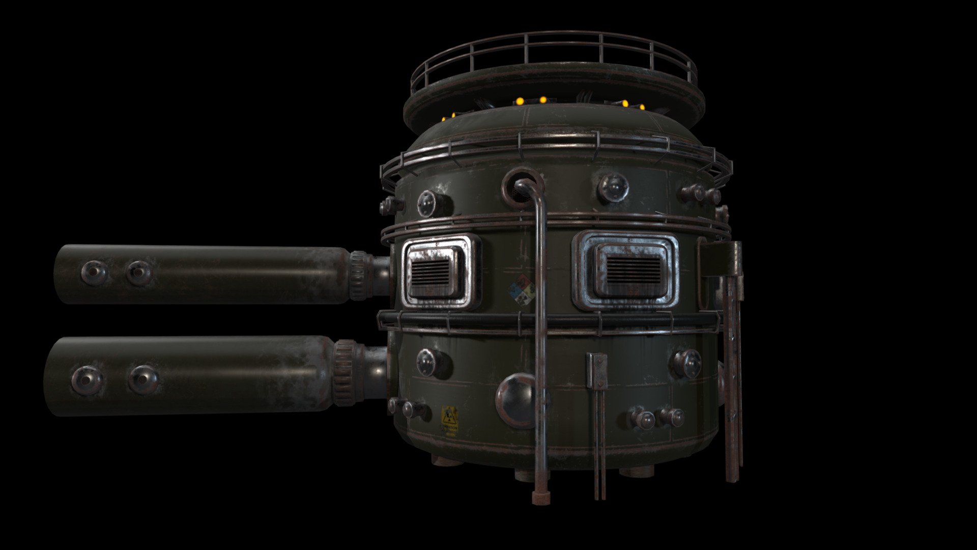 Weathered Sci-fi Reactor Core 3d model