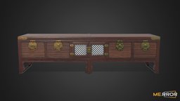 [Game-Ready] Korean Traditional Low Drawer