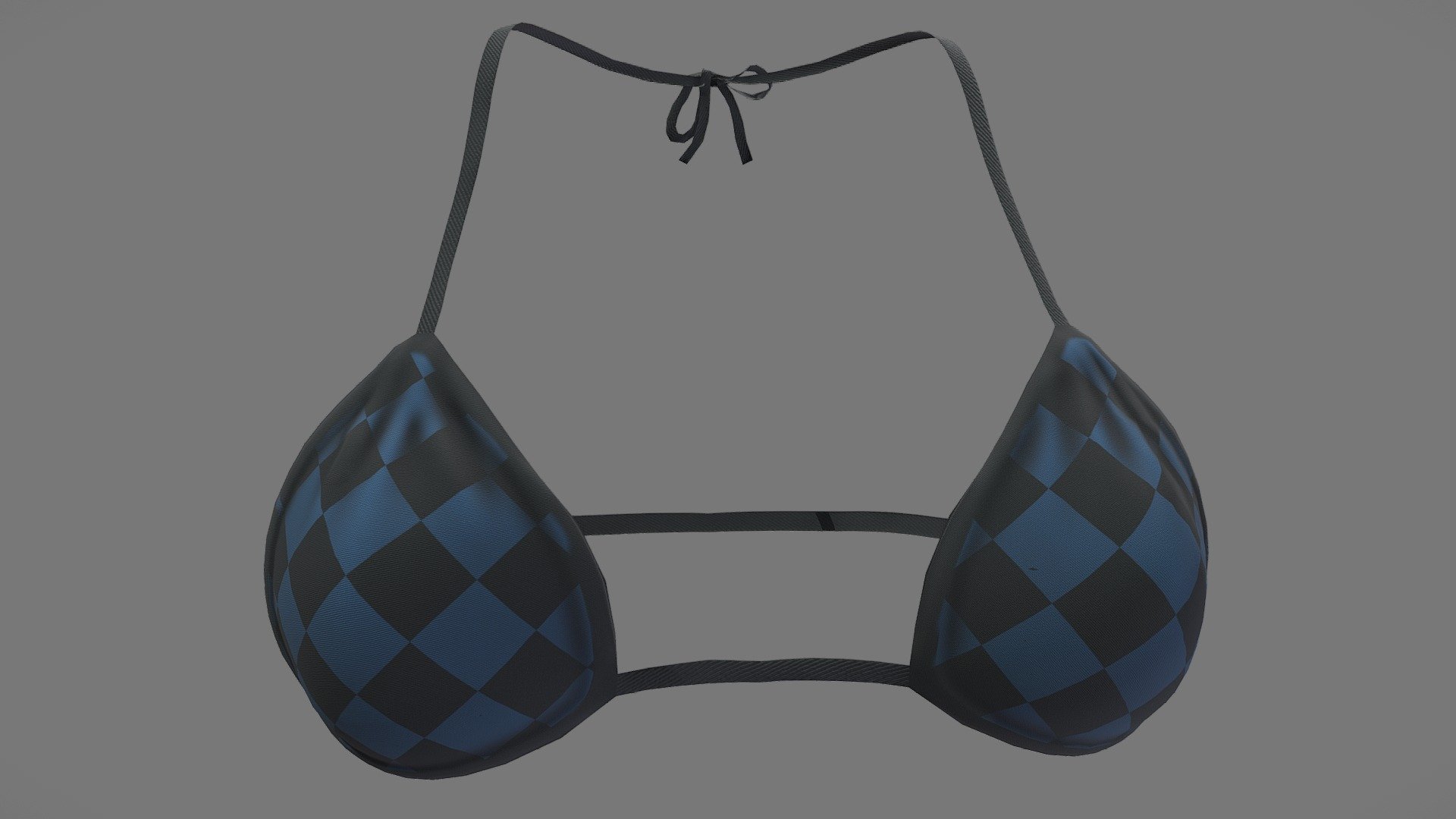 Female Halter Neck Bikini Top 3d model