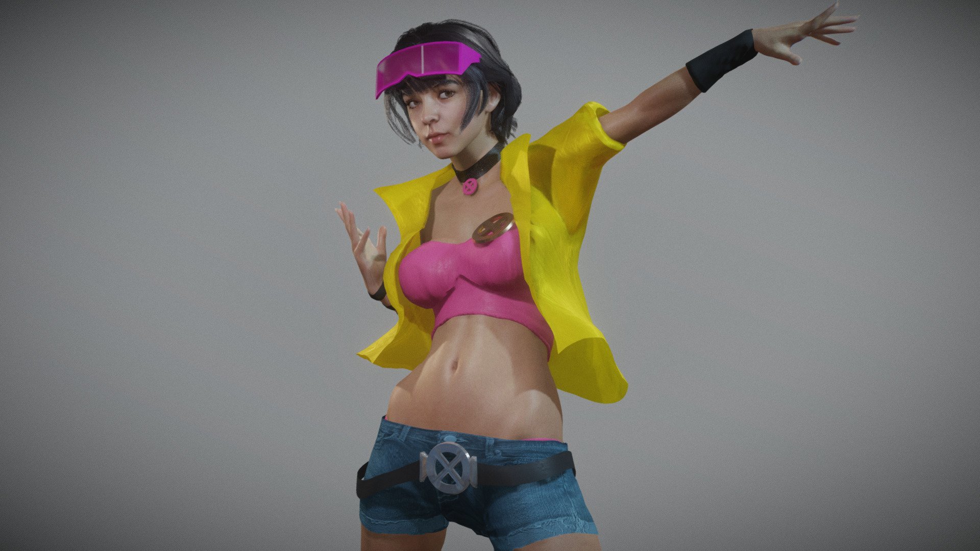 Jubilee Cosplay 3d model