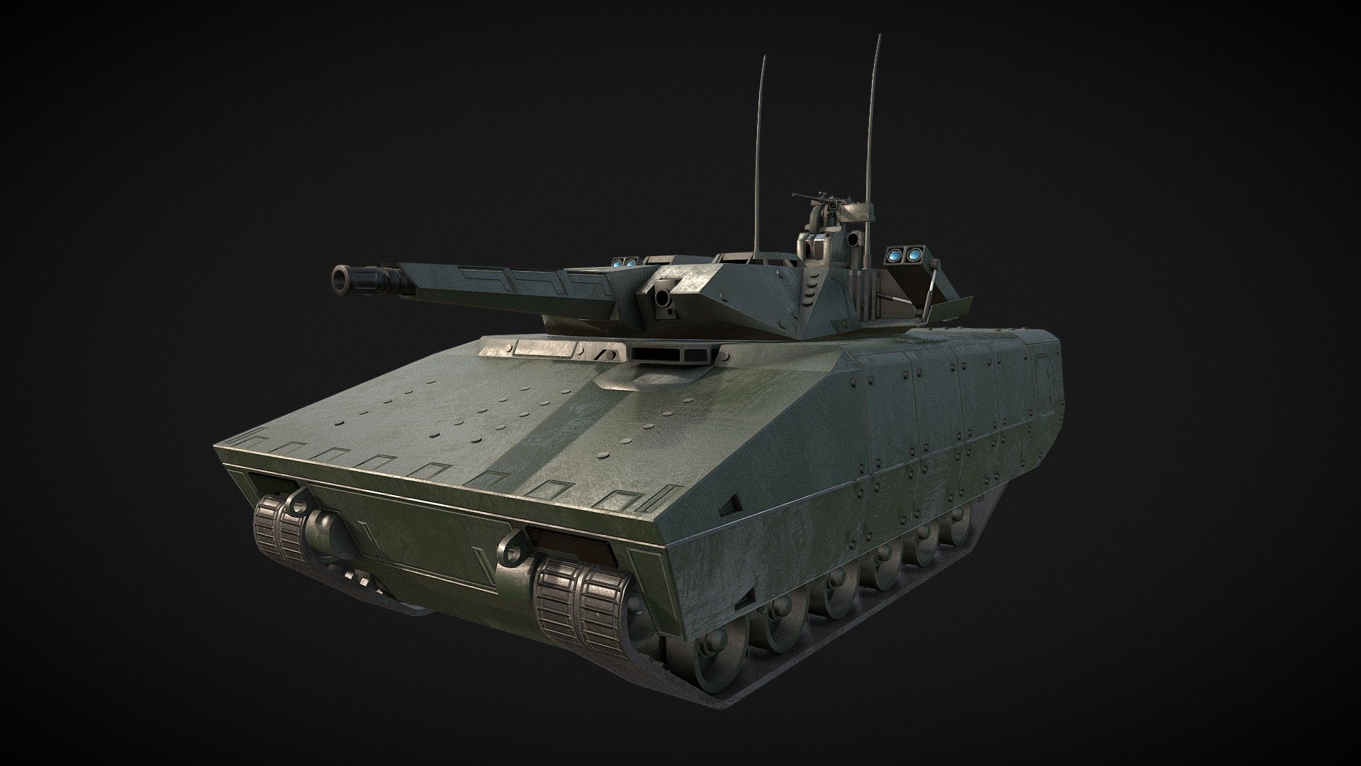 German Rheinmetall K41 Lynx IFV APC Tank 3d model