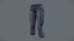 Female Cargo Denim Combat Survival Pants