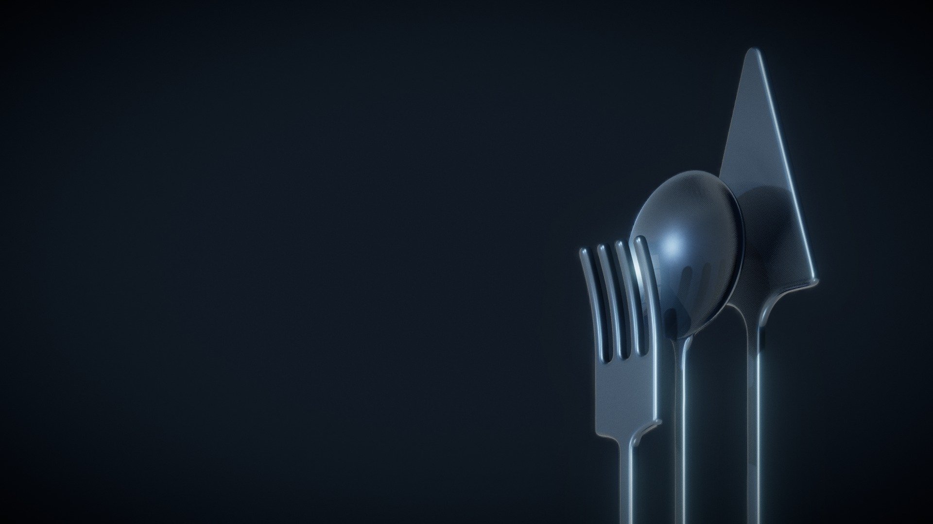 Modern Cooking Utensils 3d model