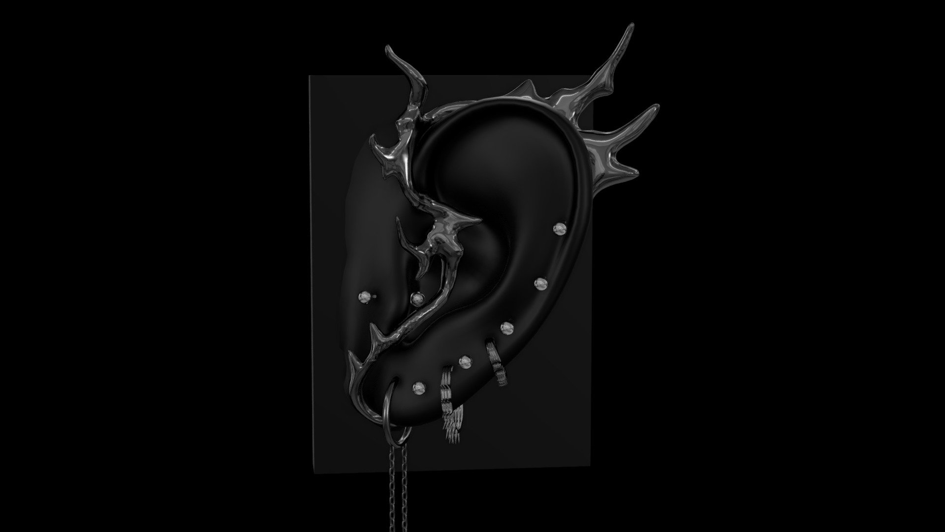 Piercings and earrings / Jewelry 3d model