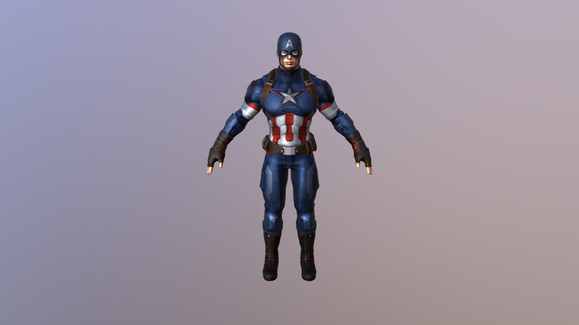 Capitan America AOU 3d model