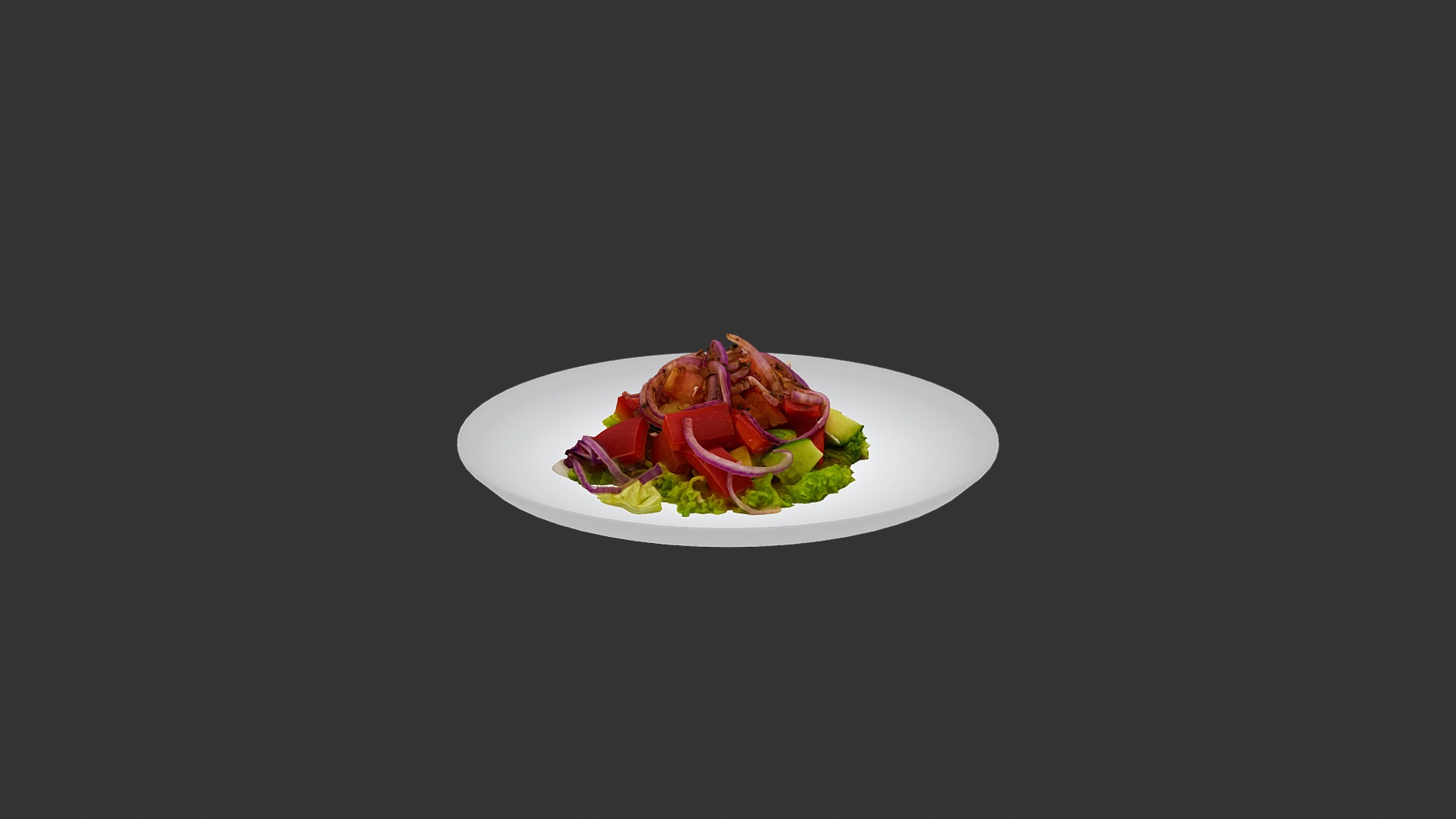 Vegetable Mix Salad 3d model