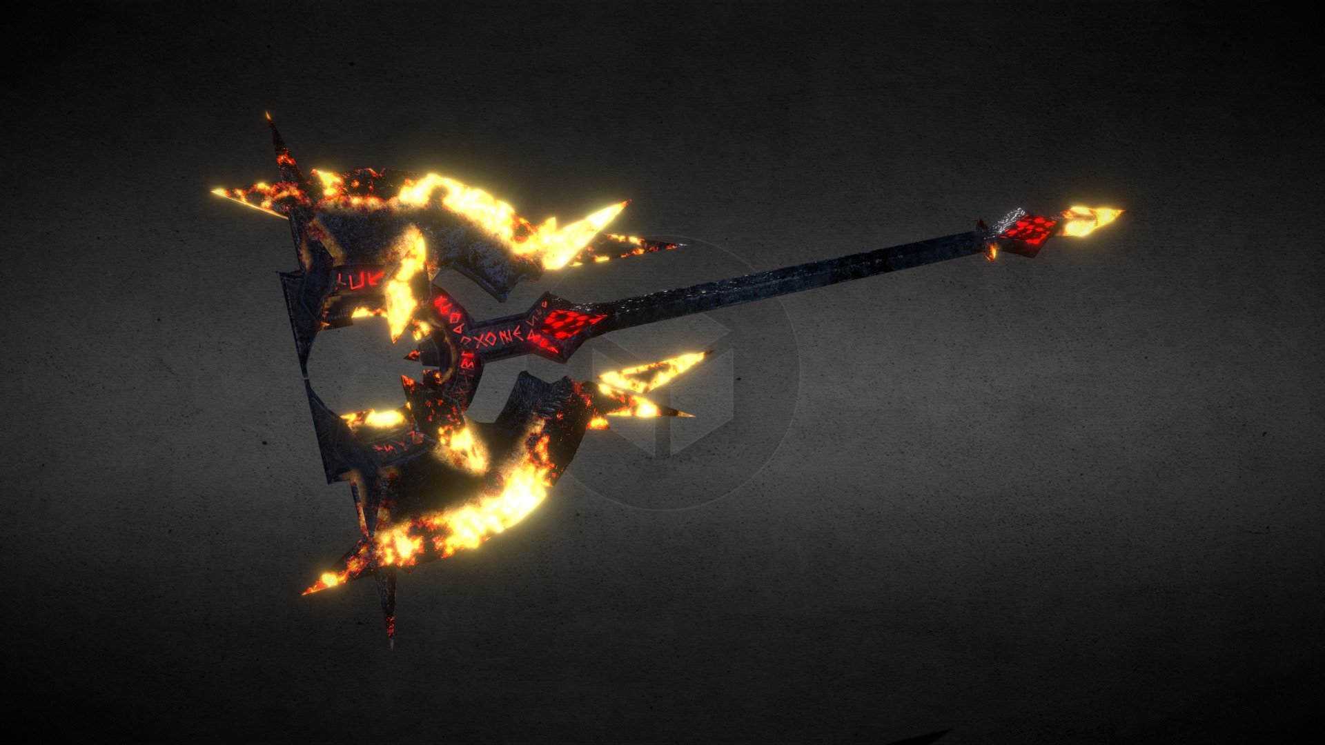 Demon axe 3d model