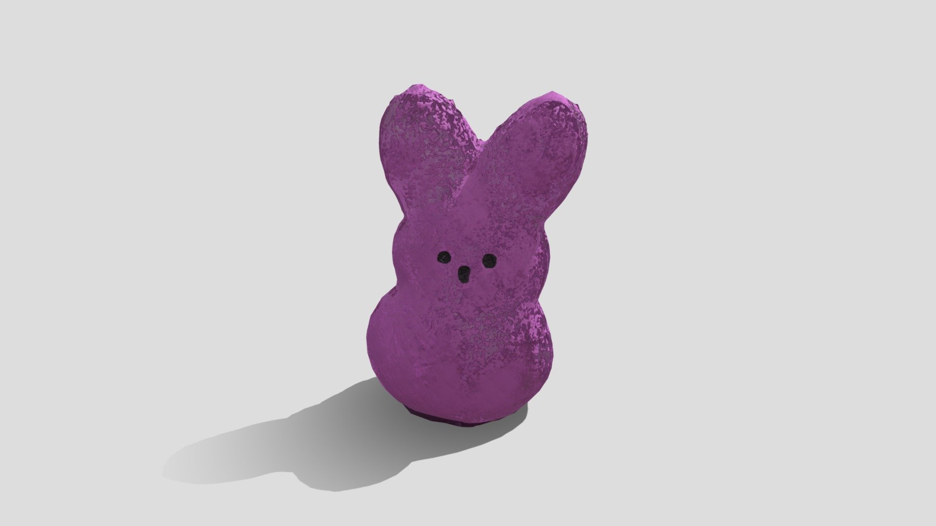 Pink Peep Plushie Bunny 3d model