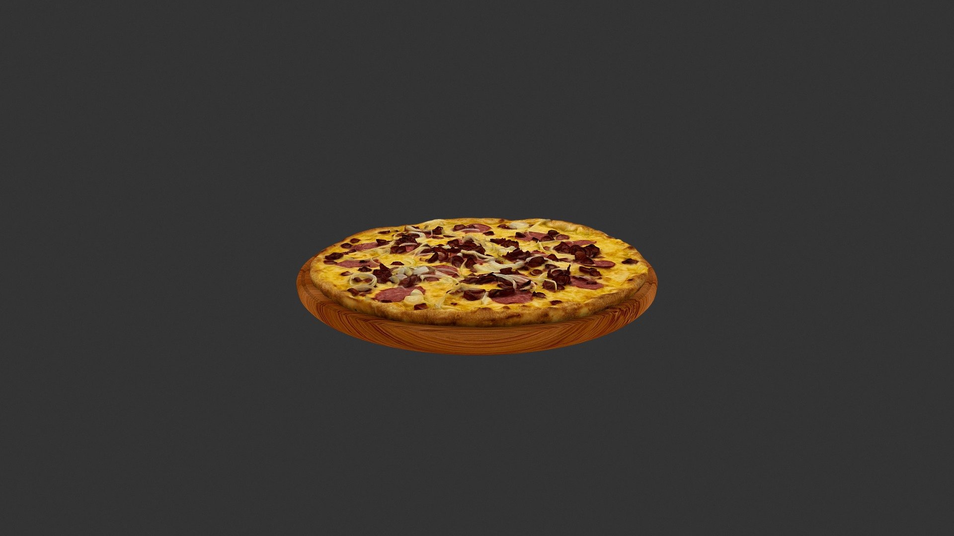 Піца Мюнхенська (Pizza Meat Onion) 3d model