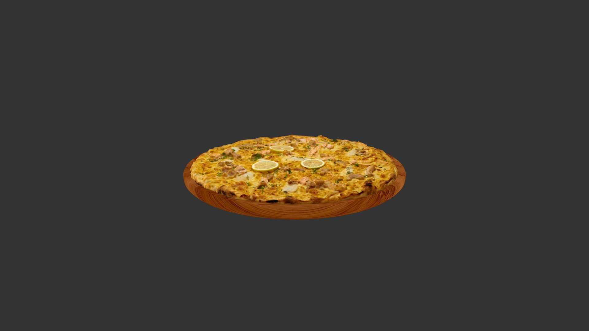 Fourth Lemon Mix Pizza 3d model