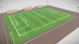 LowPoly Soccer/ Football Field