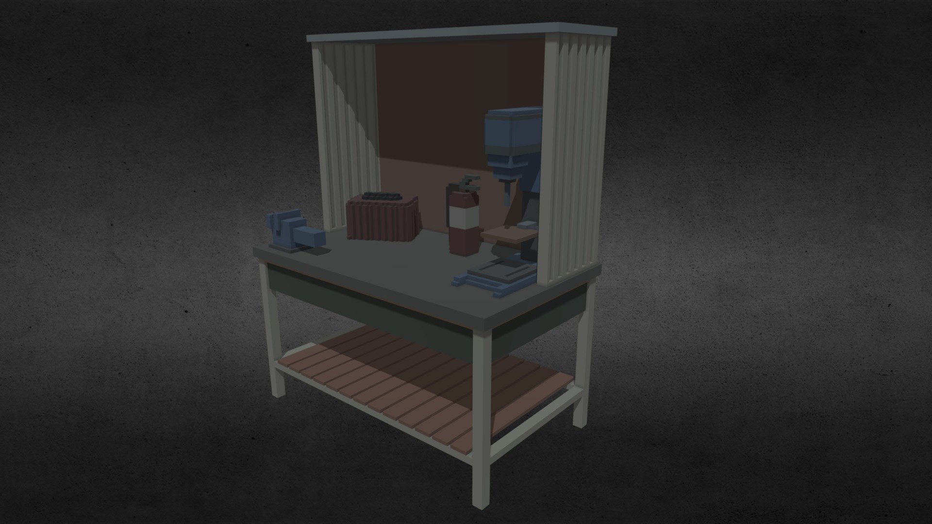 Rust Level 2 WorkBench 3d model