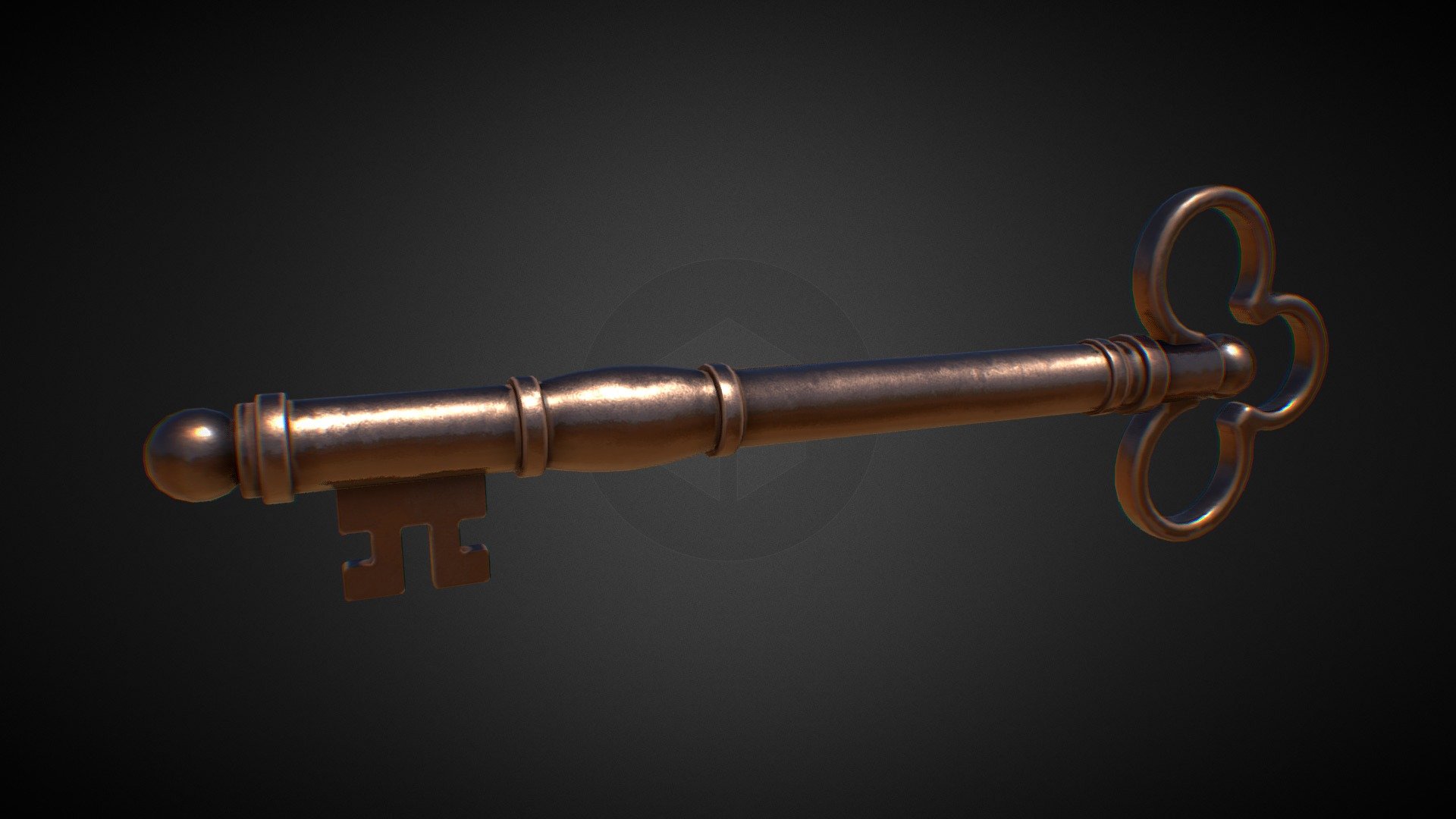 Bronze Key 3d model