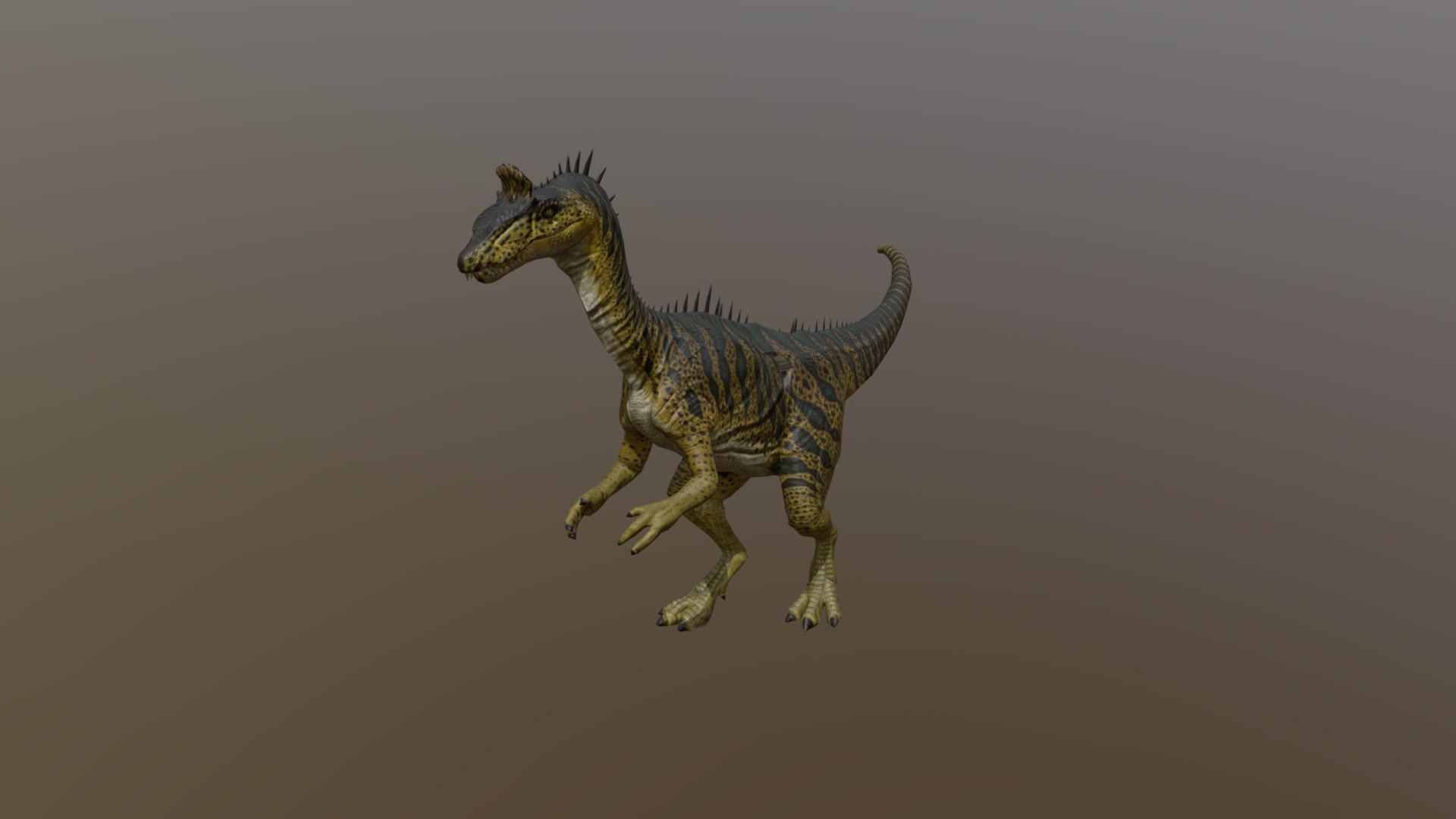 Cryolophosaurus 3d model