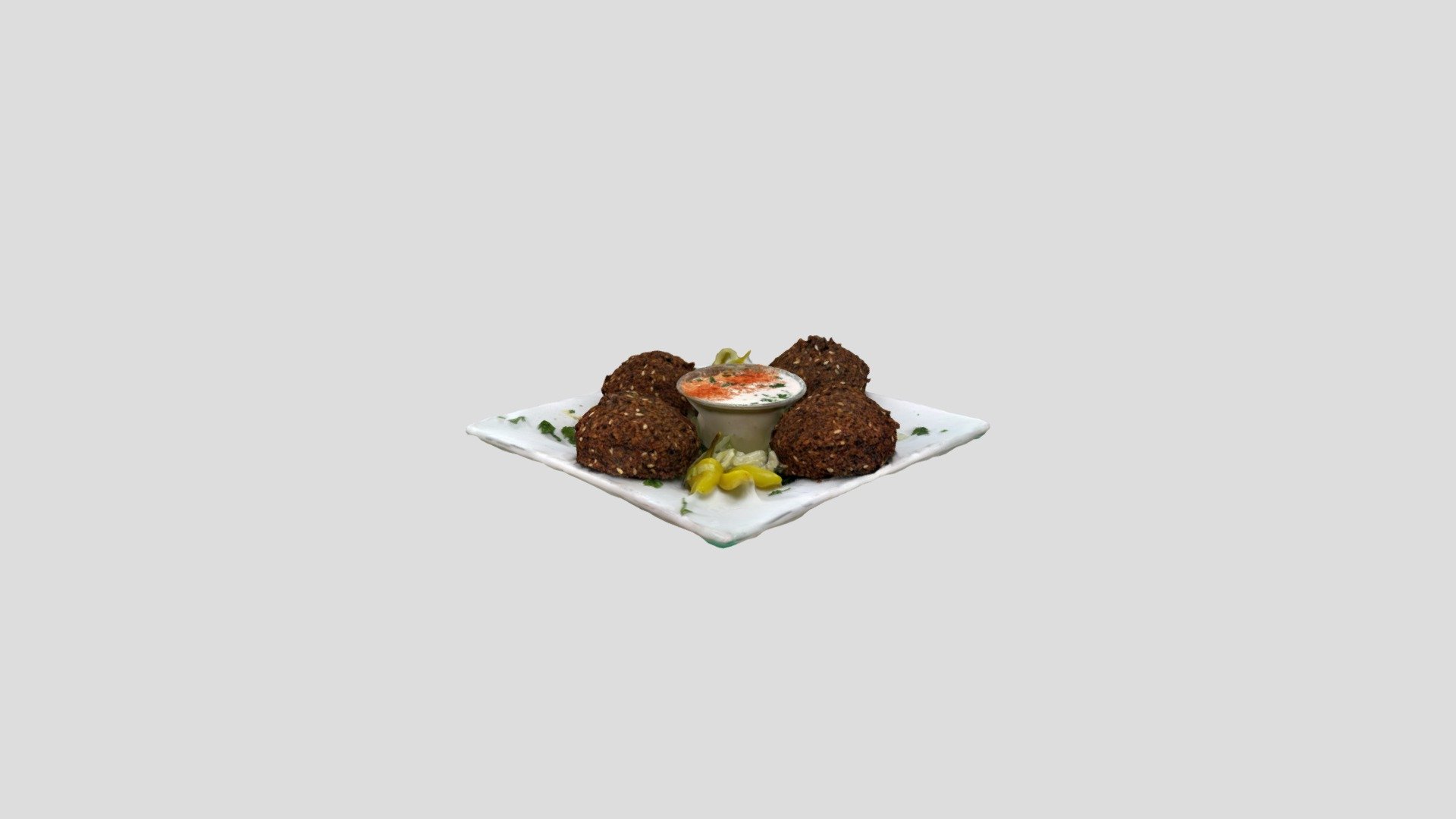 Julies Hummus Falafel 3d model