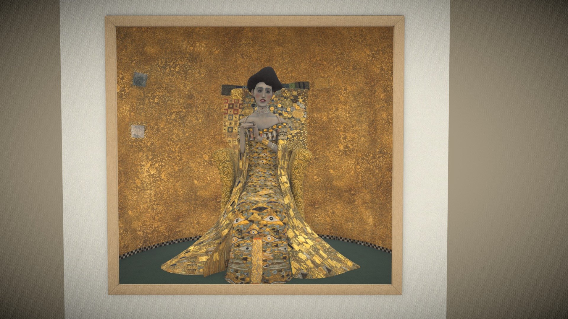 Gustav Klimt 3d model