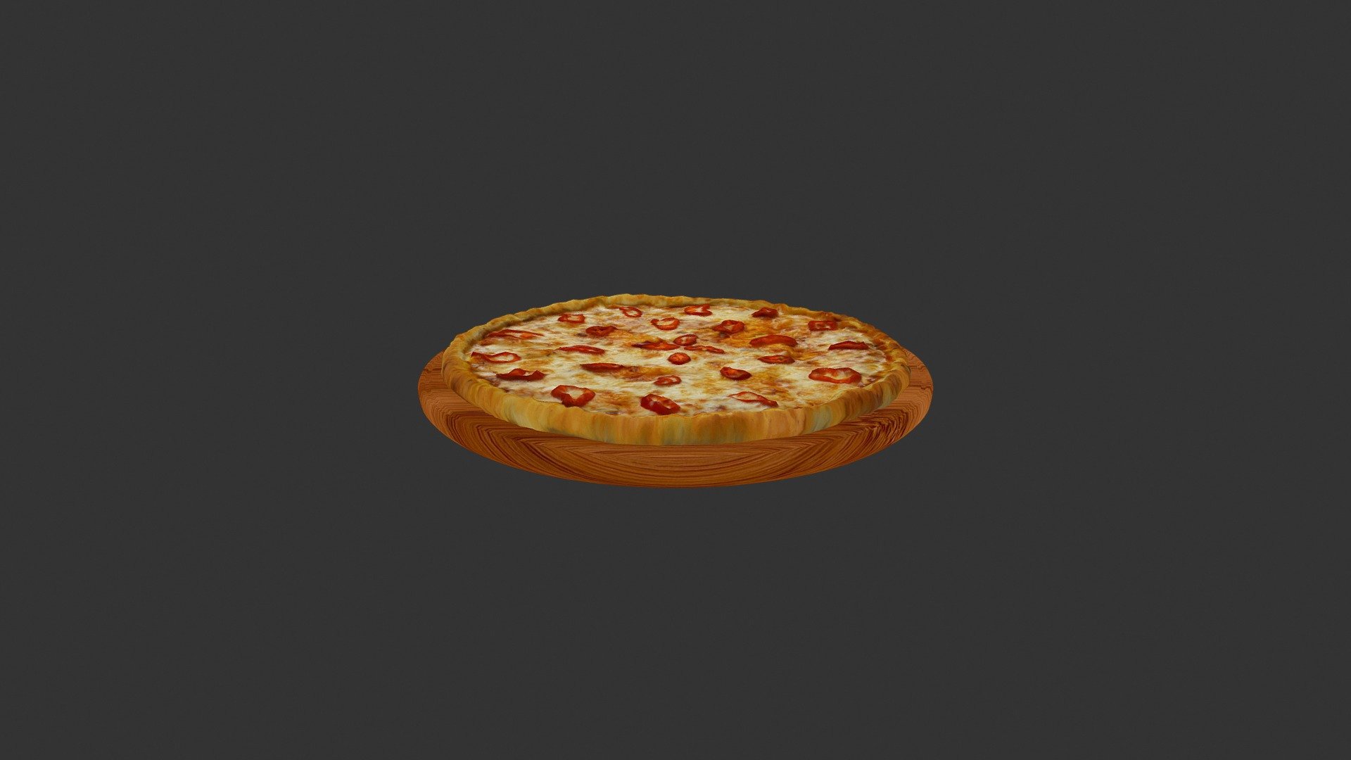 Піцца Маргарита Чилі (Pizza_pepper) 3d model