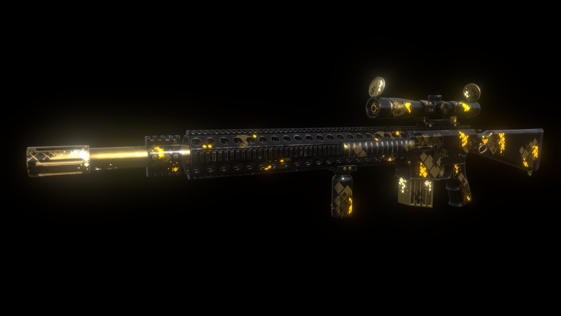 M170 Sniper Rifle (Flawless Vendetta) 3d model